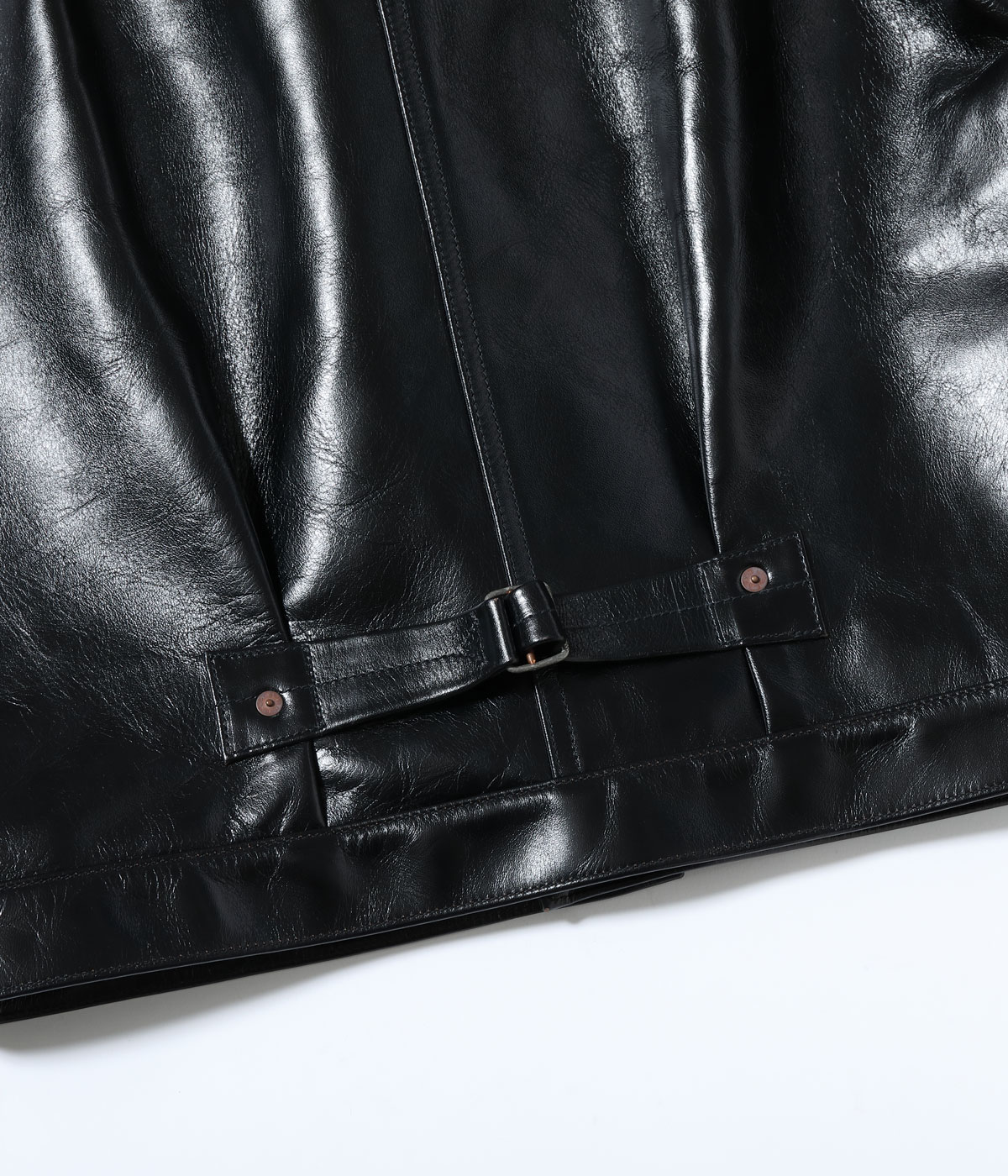 2025ǯ1030 / Lot No. BR80665 / WILLIAM GIBSON COLLECTION BLACK LEATHER BLOUSE
