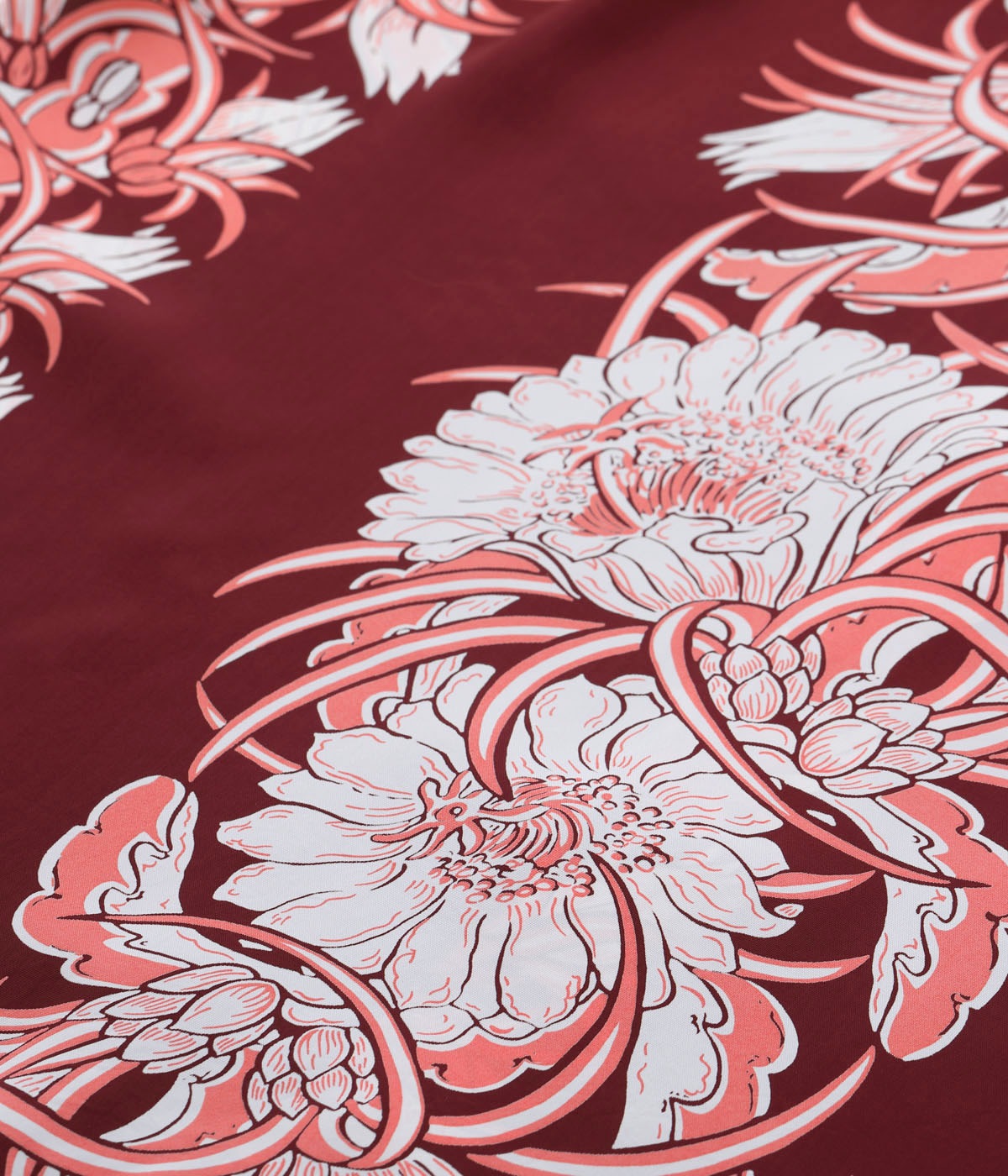 Lot No. SS39612 / RAYON HAWAIIAN SHIRT ��NIGHT BLOOMING CEREUS BORDER��