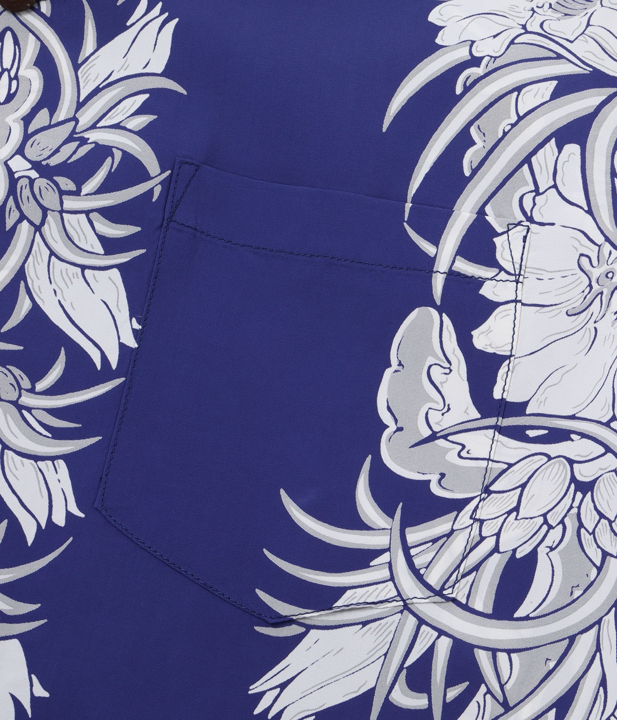 Lot No. SS39612 / RAYON HAWAIIAN SHIRT ��NIGHT BLOOMING CEREUS BORDER��