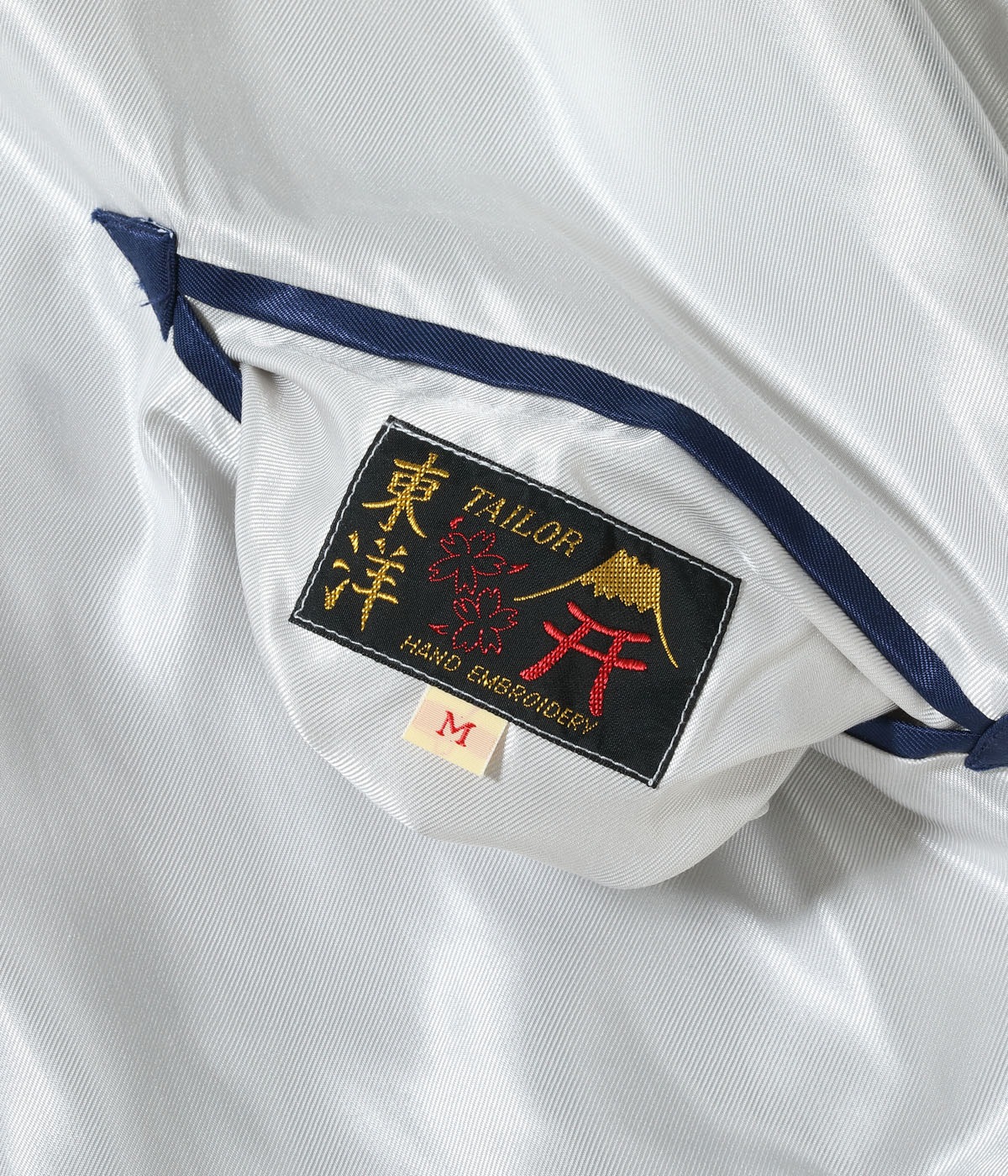 Lot No. TT15542-190 / Early 1950s Style Acetate Souvenir Jacket RED EAGLE  TIGER HEAD