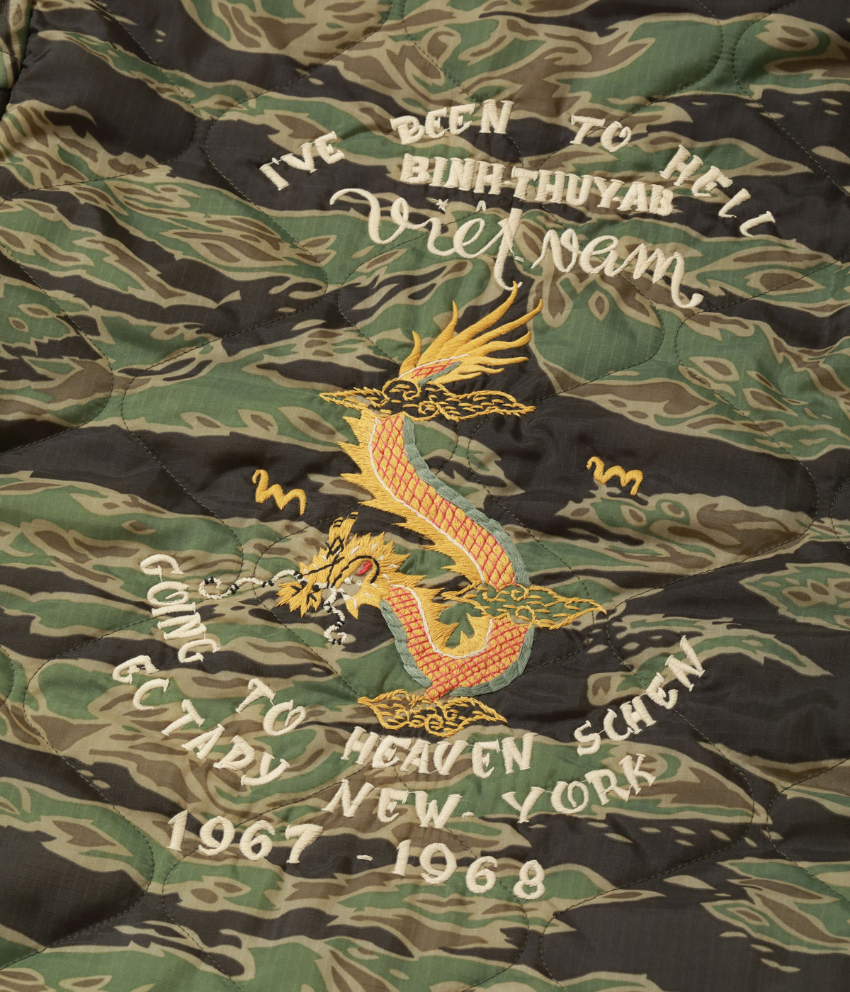 Lot No. TT15978 / Late 1960s Style Vietnam Liner Jacket ��VIET-NAM DRAGON��