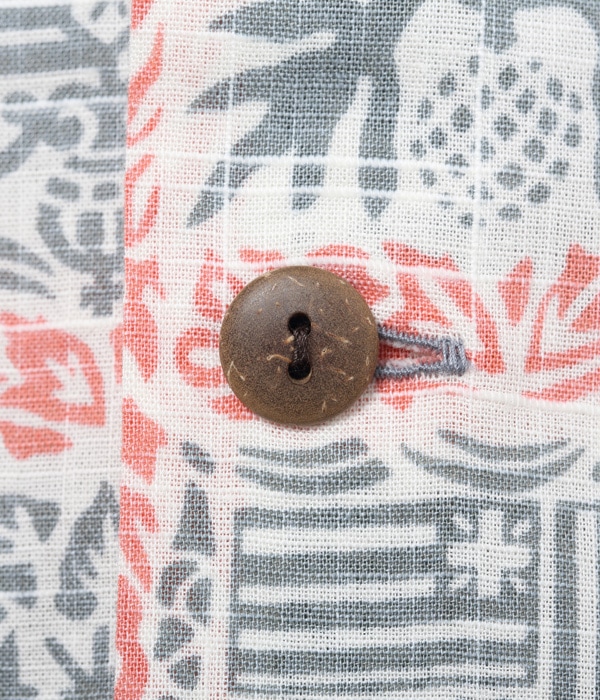 Lot No. SS38686 / COTTON LINEN SLUBYARN OPEN SHIRTS ��ROYAL QUILT��