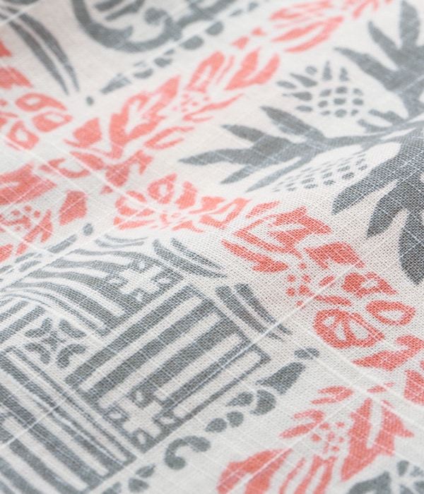 Lot No. SS38686 / COTTON LINEN SLUBYARN OPEN SHIRTS ��ROYAL QUILT��