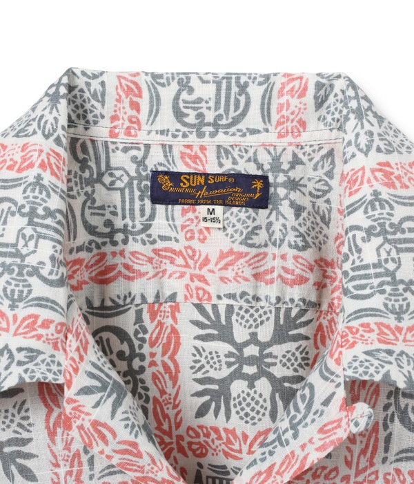 Lot No. SS38686 / COTTON LINEN SLUBYARN OPEN SHIRTS ��ROYAL QUILT��