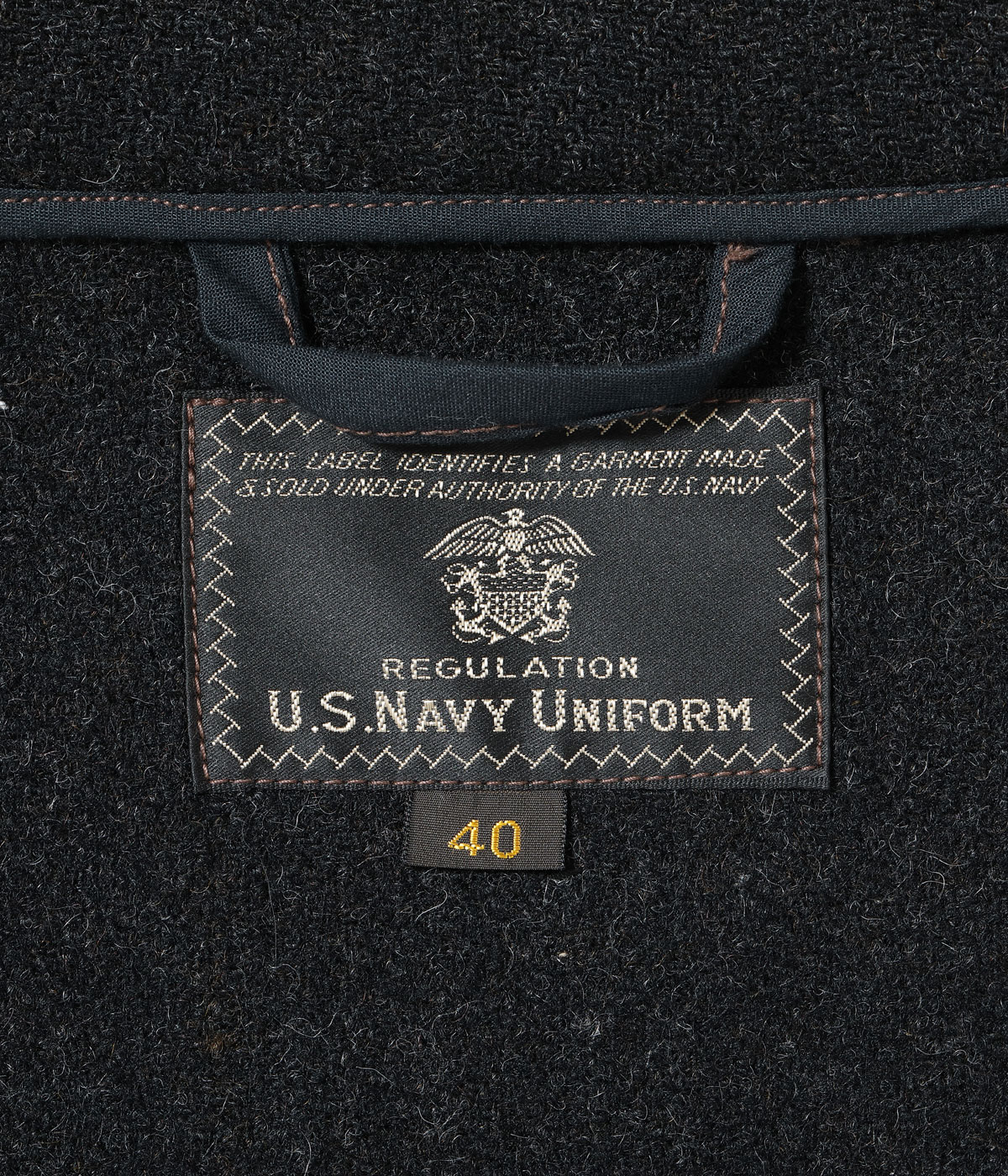 Lot No. BR15764 / SUBMARINE CLOTHING WINTER WOOLIN ��U.S.NAVY UNIFORM��