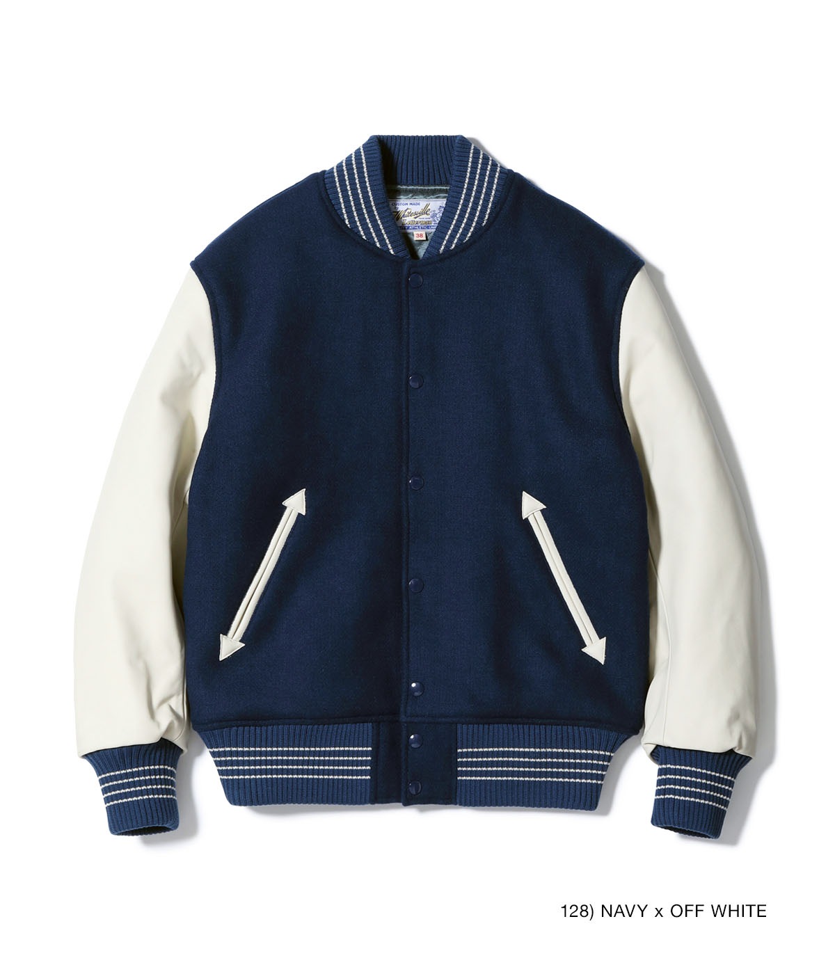 Lot No. WV15807 / 30oz. WOOL MELTON AWARD JACKET ��SOLID��