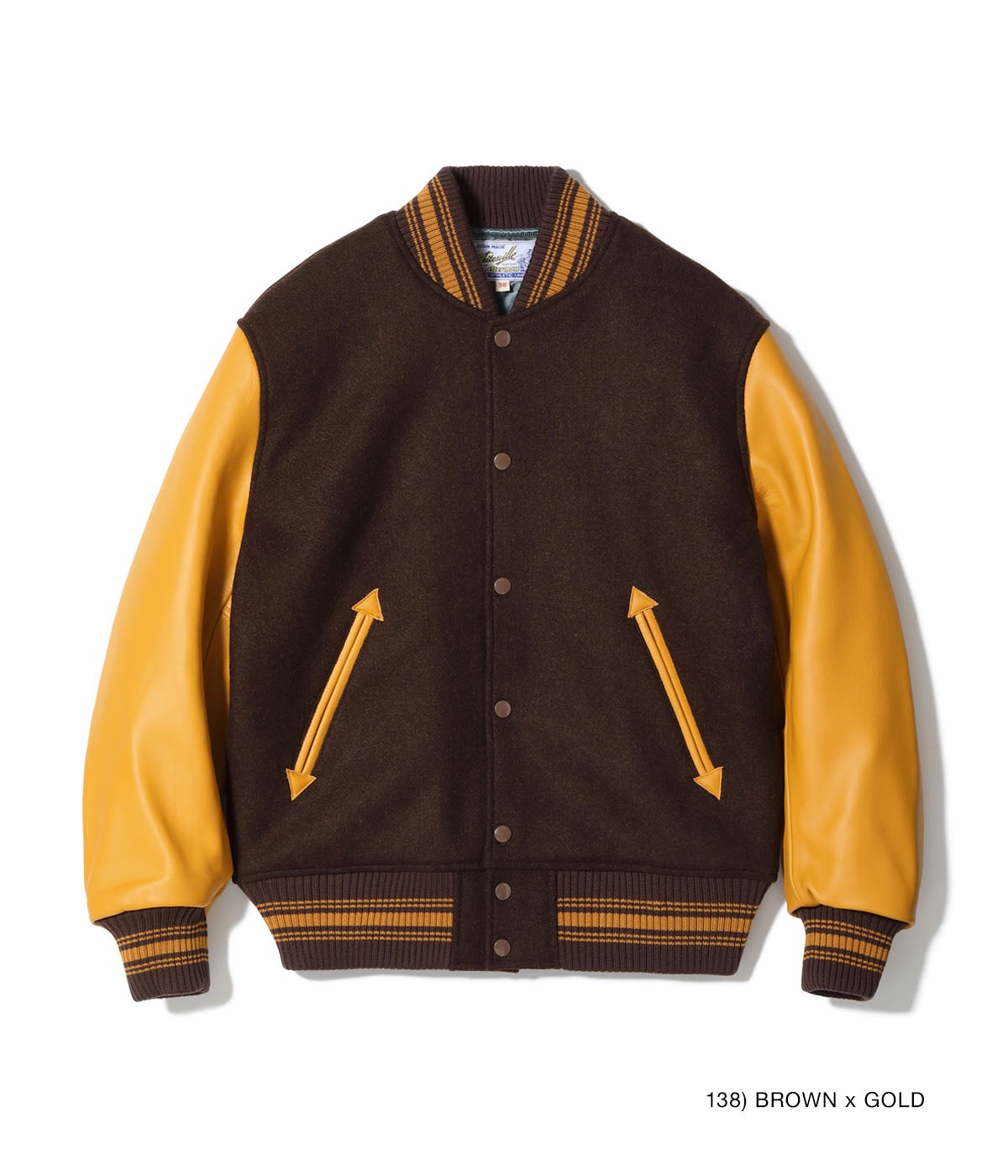 Lot No. WV15807 / 30oz. WOOL MELTON AWARD JACKET ��SOLID��