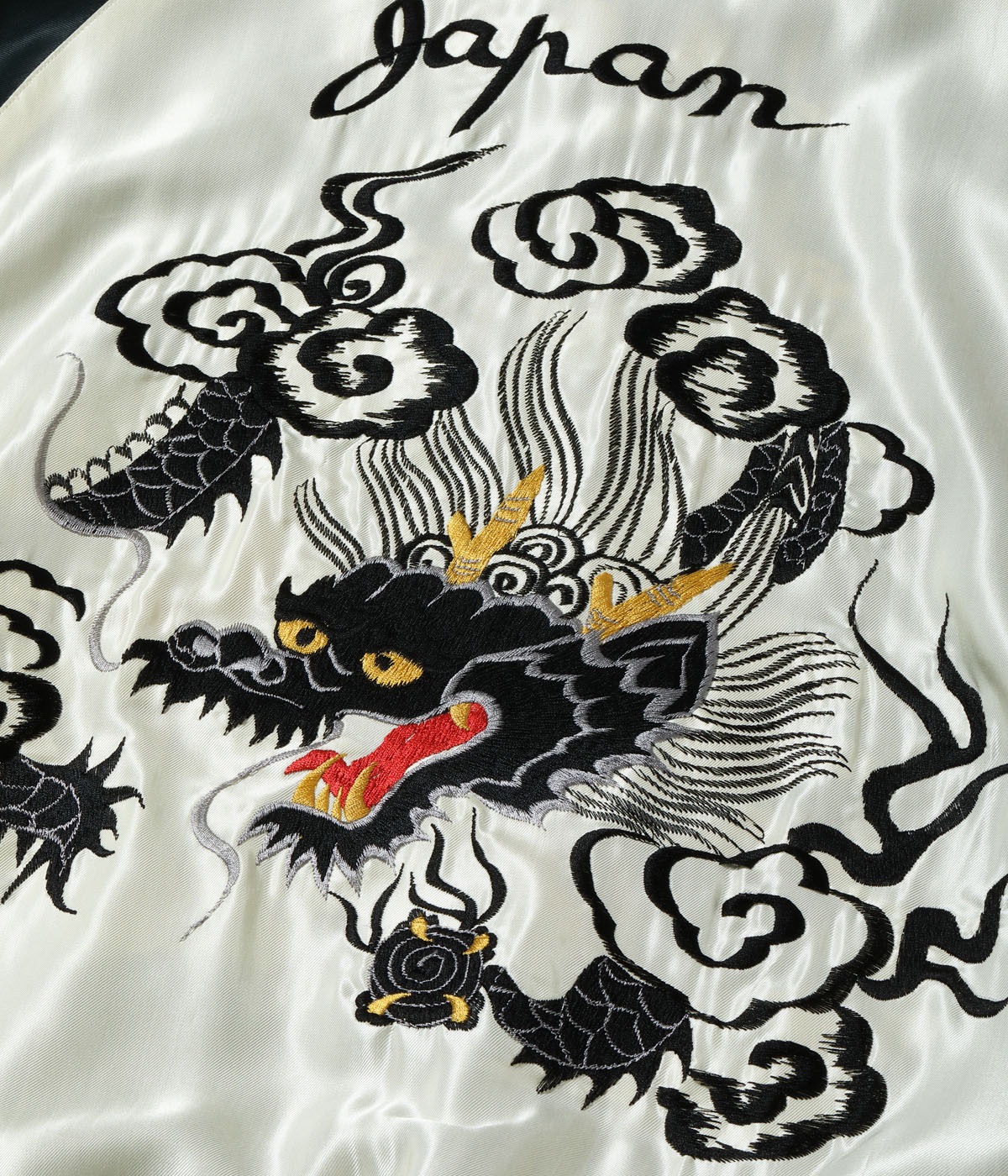 Lot No. TT15877-119 / Mid 1950s Style Acetate Souvenir Jacket ��ROARING TIGER�� �� ��BLACK DRAGON��