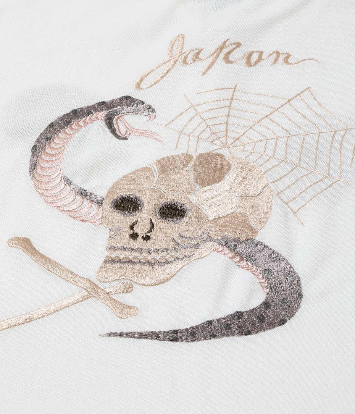 Lot No. TT79746 / SUKA POLO SHIRT EMBROIDERED ��SKULL & SNAKE��