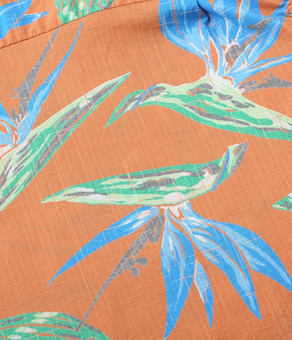 Lot No. SS38687 / COTTON LINEN SLUBYARN OPEN SHIRTS ��BIRD OF PARADISE��