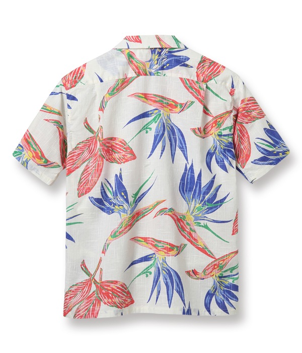 Lot No. SS38687 / COTTON LINEN SLUBYARN OPEN SHIRTS ��BIRD OF PARADISE��