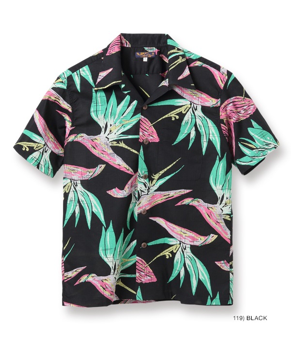 Lot No. SS38687 / COTTON LINEN SLUBYARN OPEN SHIRTS ��BIRD OF PARADISE��