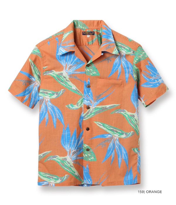 Lot No. SS38687 / COTTON LINEN SLUBYARN OPEN SHIRTS ��BIRD OF PARADISE��