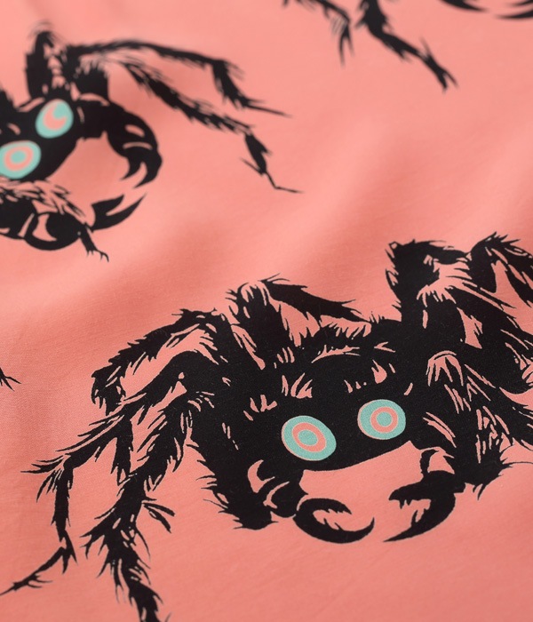 Lot No. SH38873 / HIGH DENSITY RAYON OPEN SHIRT TARANTULA