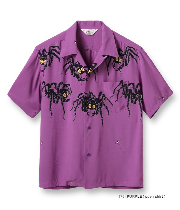 Lot No. SH38873 / HIGH DENSITY RAYON OPEN SHIRT TARANTULA