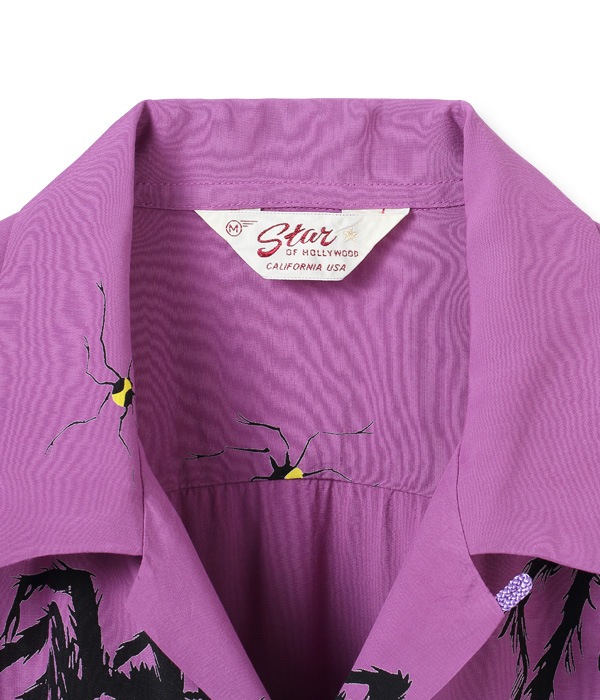 Lot No. SH38873 / HIGH DENSITY RAYON OPEN SHIRT TARANTULA