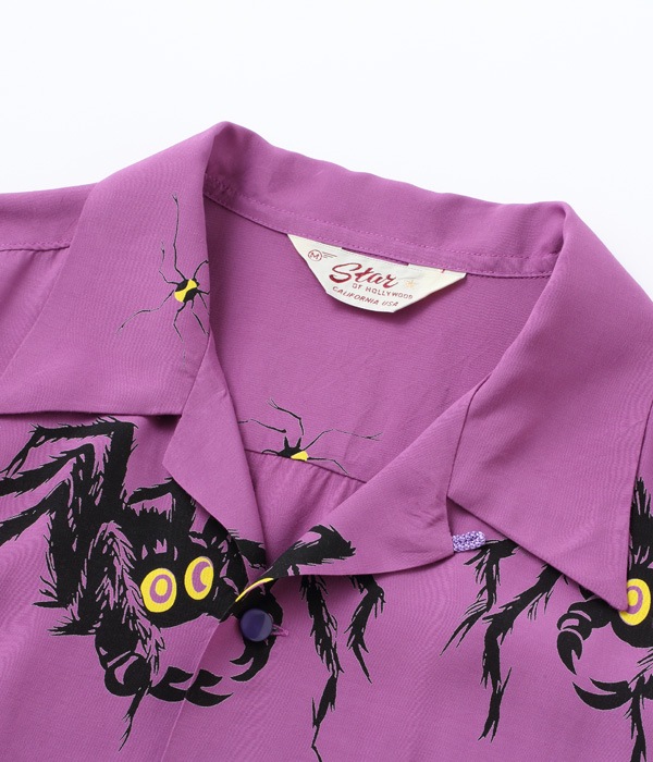 Lot No. SH38873 / HIGH DENSITY RAYON OPEN SHIRT TARANTULA
