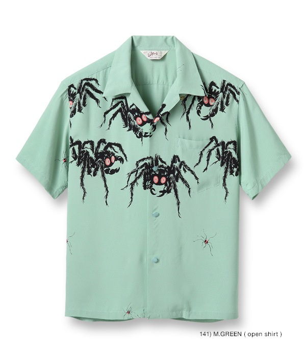 Lot No. SH38873 / HIGH DENSITY RAYON OPEN SHIRT TARANTULA