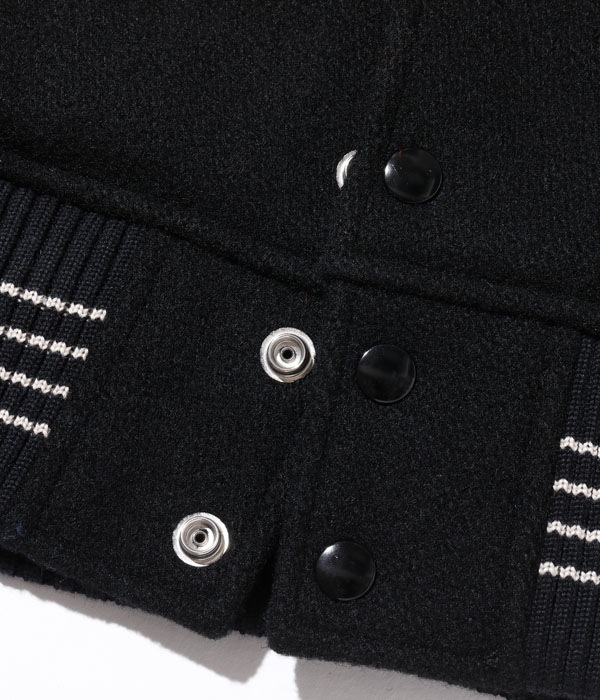 Lot No. WV15167-119 / 30oz. WOOL MELTON AWARD JACKET ��CLASSIC�� (BLACK)