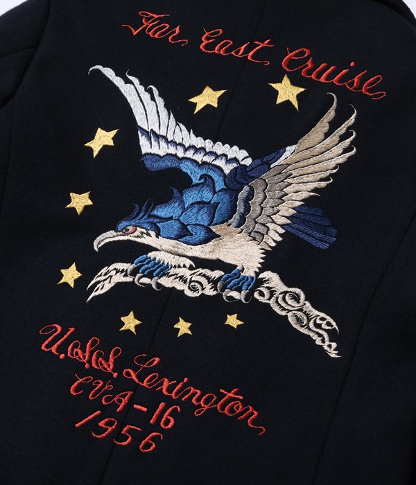 Lot No. BR15350 / SUKA PEA COAT BUZZ RICKSON'S 30th ANNIVERSARY MODEL USS LEXINTON CVA-16 SUKA EMBROIDERY