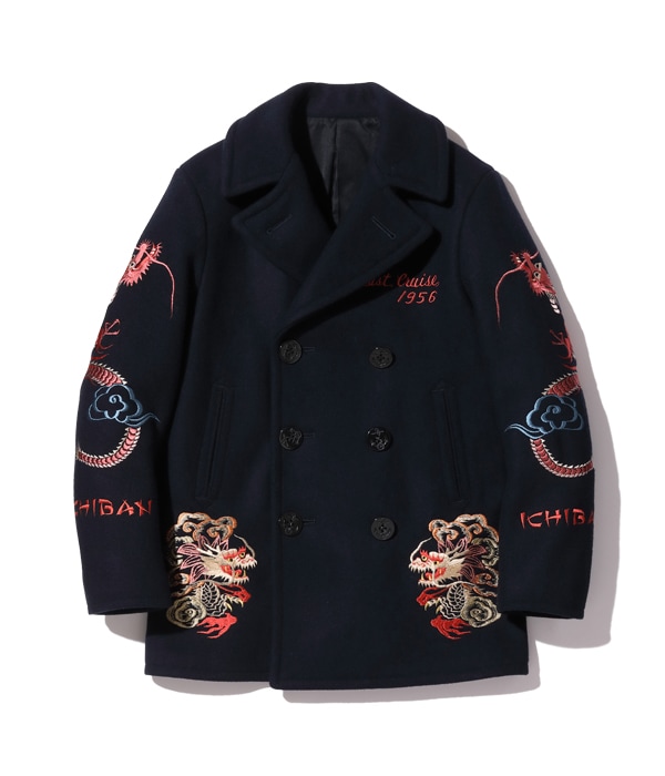 Lot No. BR15350 / SUKA PEA COAT BUZZ RICKSON'S 30th ANNIVERSARY MODEL USS LEXINTON CVA-16 SUKA EMBROIDERY