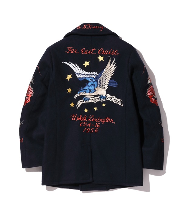 Lot No. BR15350 / SUKA PEA COAT BUZZ RICKSON'S 30th ANNIVERSARY MODEL USS LEXINTON CVA-16 SUKA EMBROIDERY