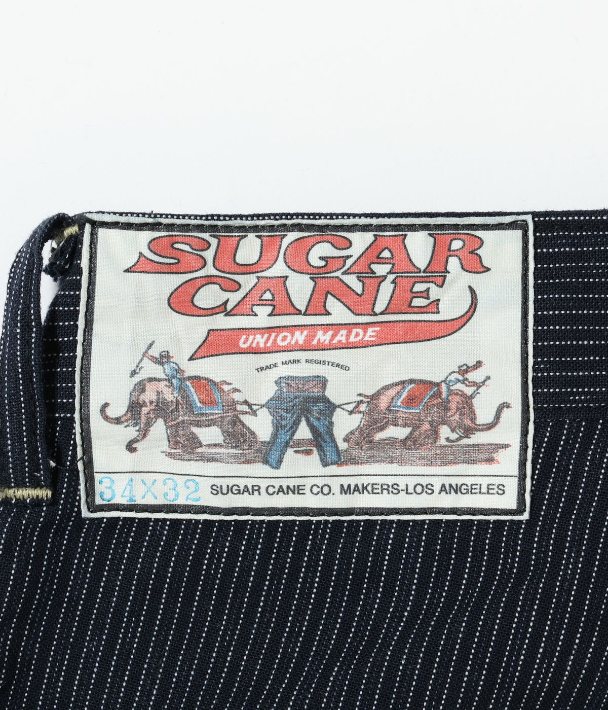 Lot No. SC42535 / FICTION ROMANCE 8oz. INDIGO STRIPE WORK PANTS