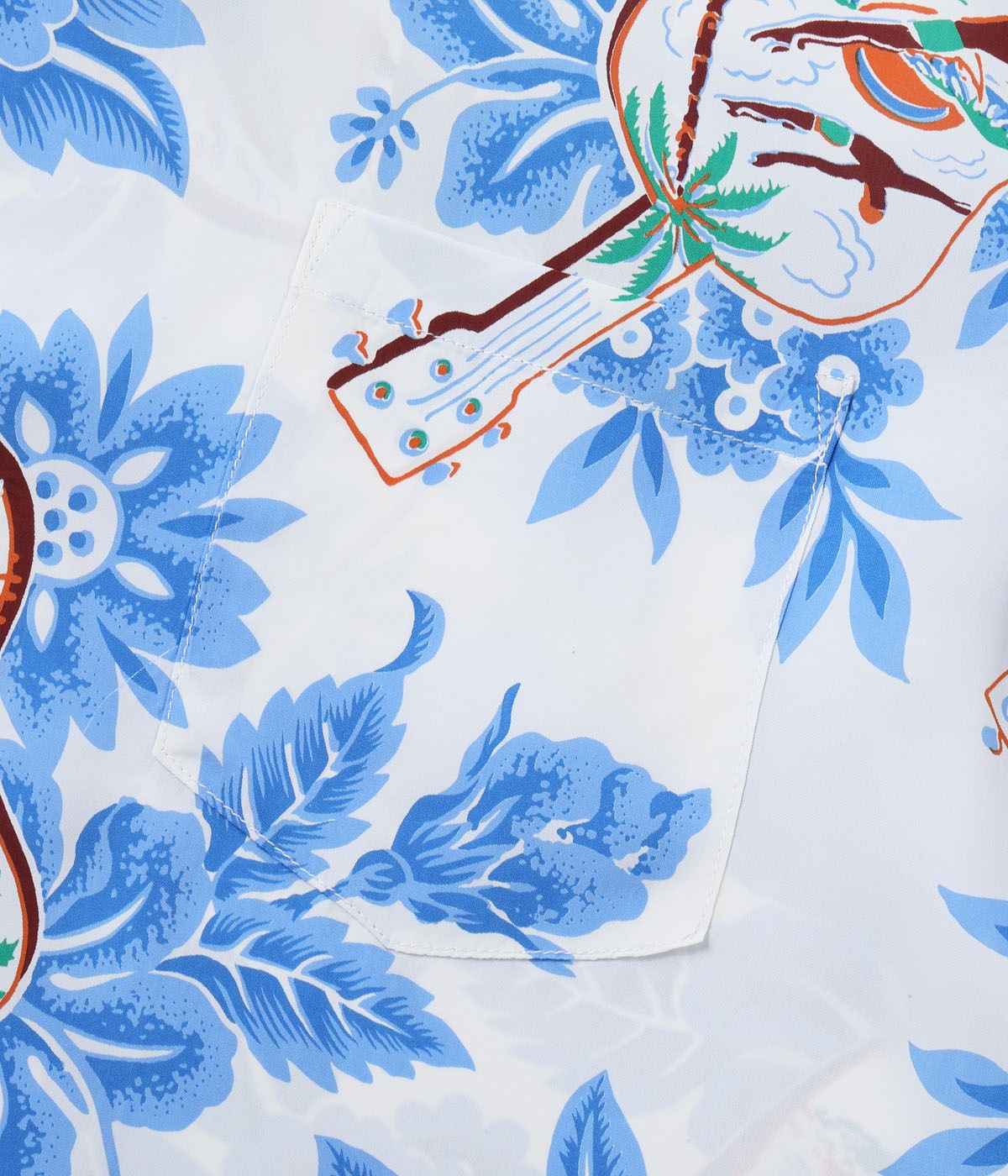 Lot No. SS39613 / RAYON HAWAIIAN SHIRT ��UKULELE MELODY��