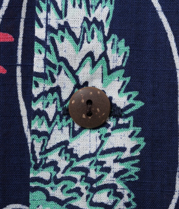 Lot No. SS38688 / COTTON LINEN SLUBYARN OPEN SHIRTS ��LEI HAWAIIAN STYLE��