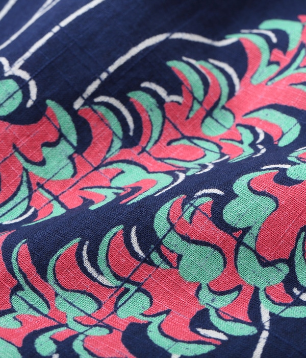 Lot No. SS38688 / COTTON LINEN SLUBYARN OPEN SHIRTS ��LEI HAWAIIAN STYLE��