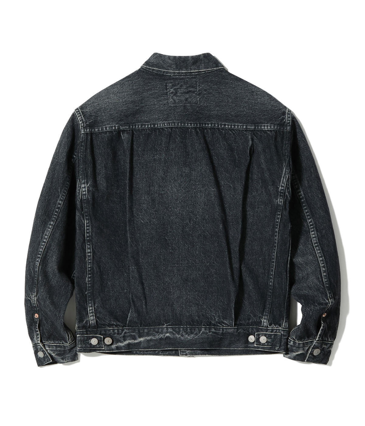 Lot No. SC15650H / 14.25oz. BLACK DENIM JACKET 1953 AGED MODEL