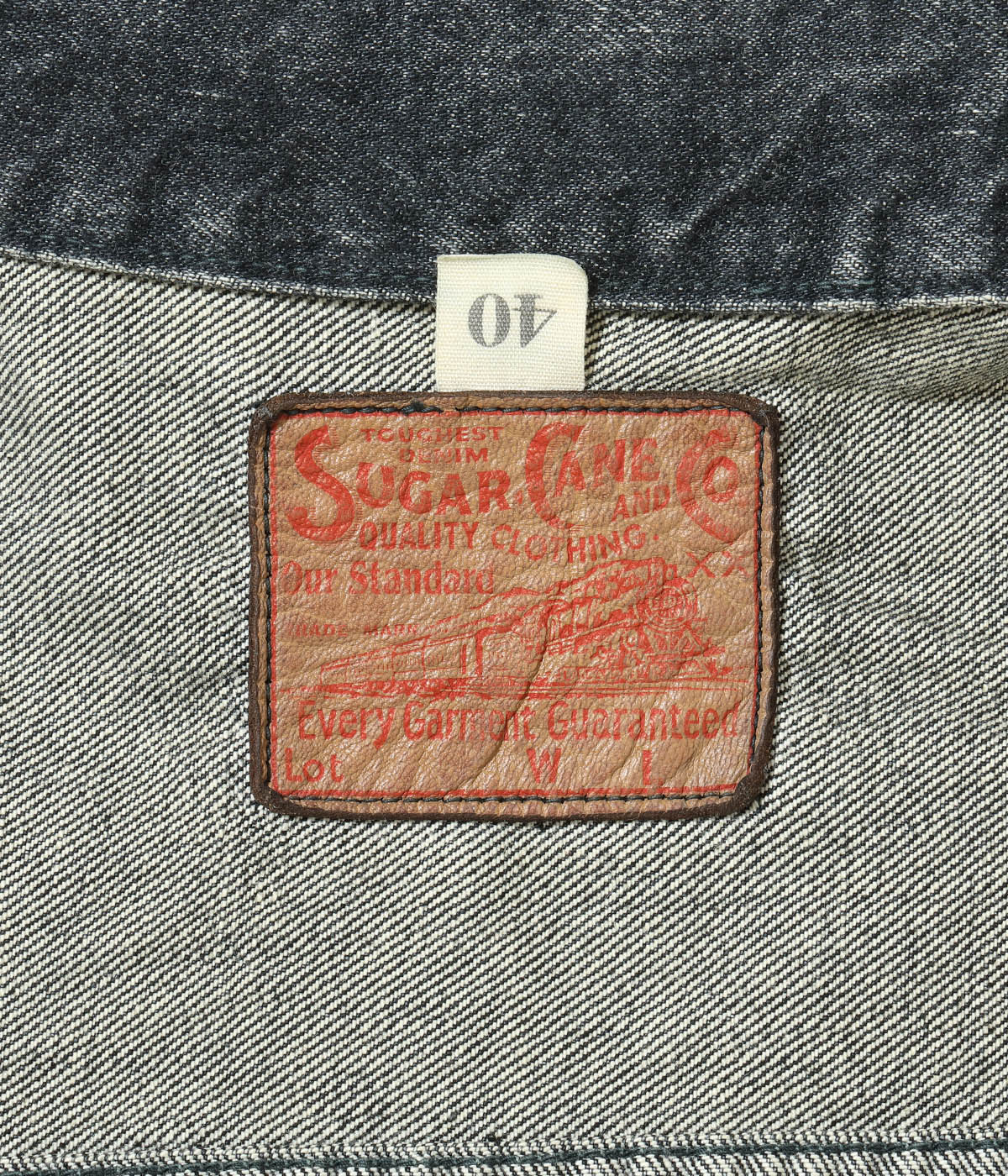 Lot No. SC15650H / 14.25oz. BLACK DENIM JACKET 1953 AGED MODEL