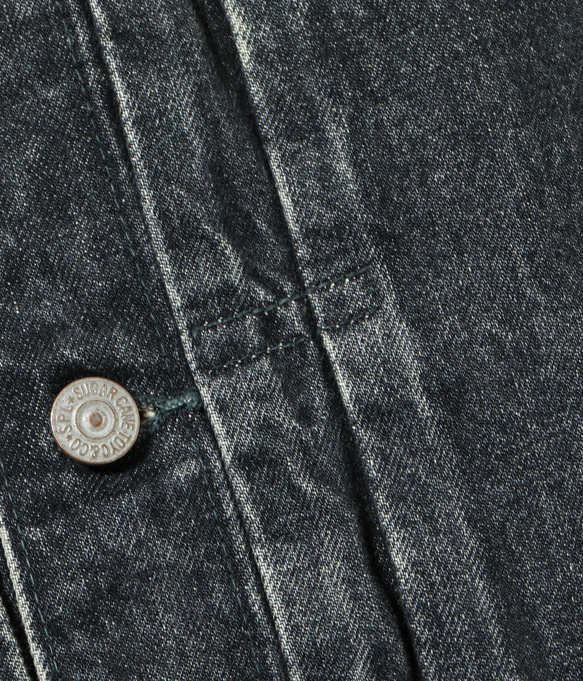 Lot No. SC15650H / 14.25oz. BLACK DENIM JACKET 1953 AGED MODEL