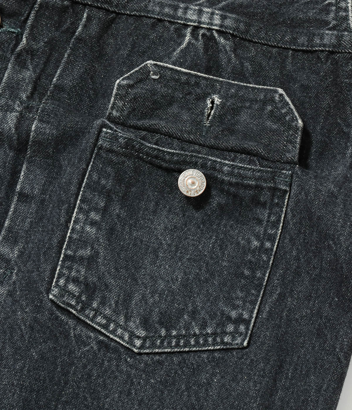 Lot No. SC15650H / 14.25oz. BLACK DENIM JACKET 1953 AGED MODEL