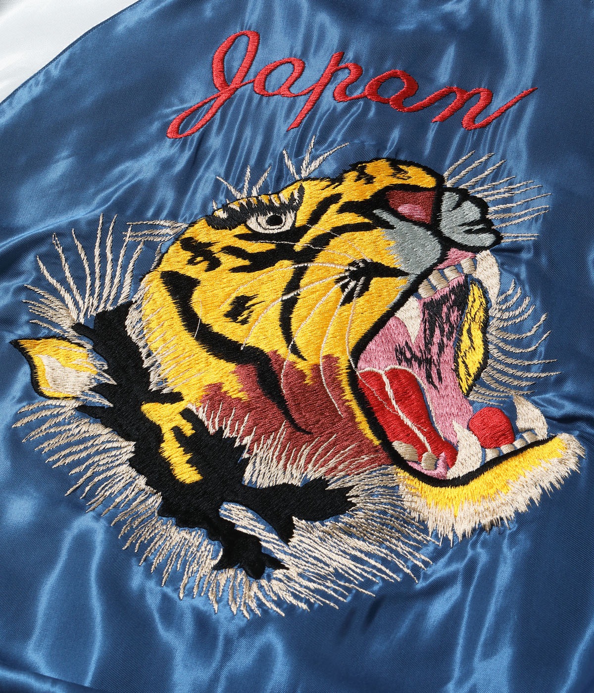 Lot No. TT15877-125 / Mid 1950s Style Acetate Souvenir Jacket ��TIGER HEAD�� �� ��JAPAN MAP��