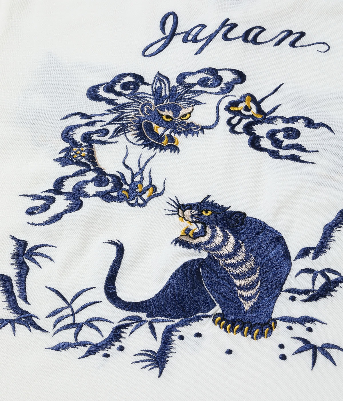 Lot No. TT79747 / SUKA POLO SHIRT EMBROIDERED ��TIGER & DRAGON��