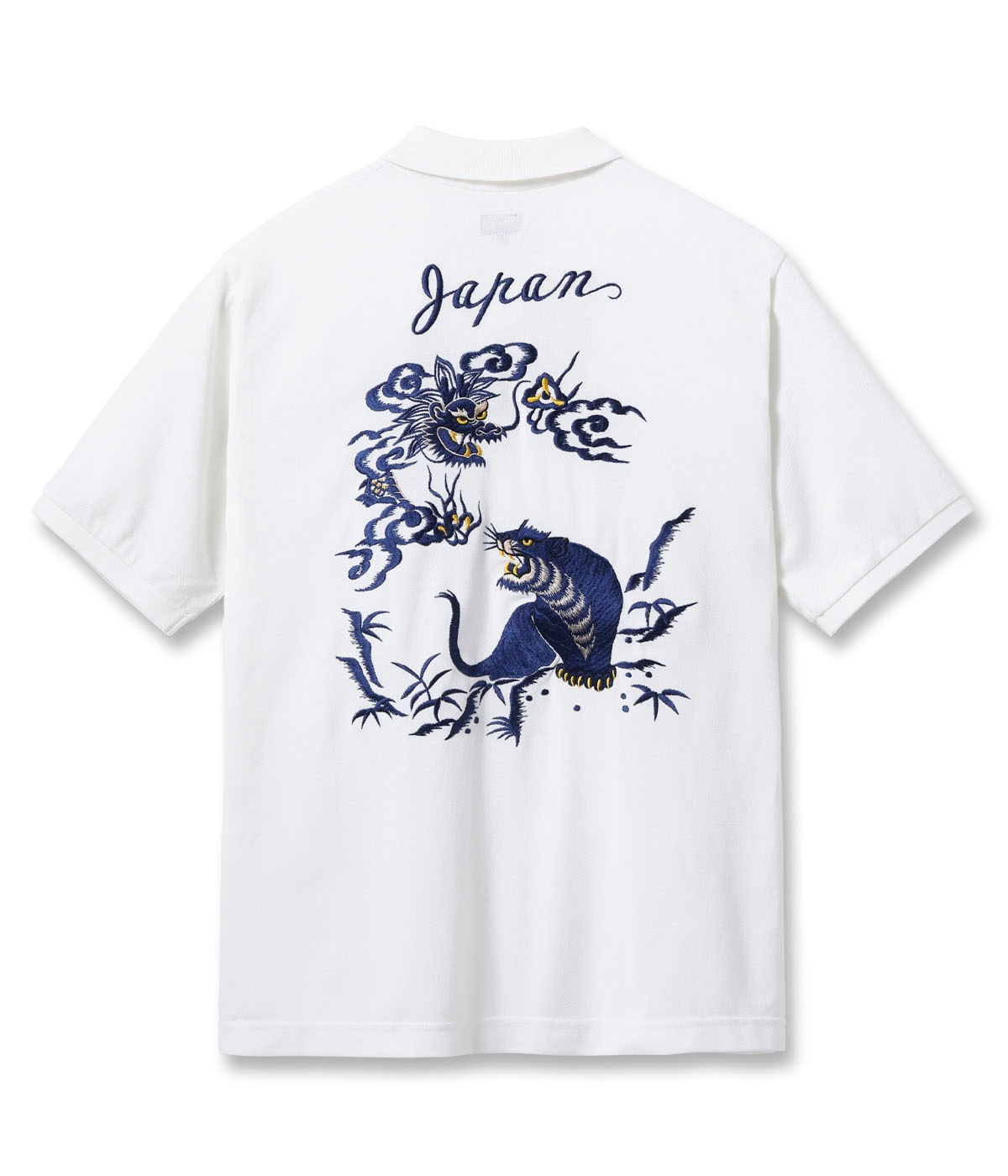 Lot No. TT79747 / SUKA POLO SHIRT EMBROIDERED ��TIGER & DRAGON��