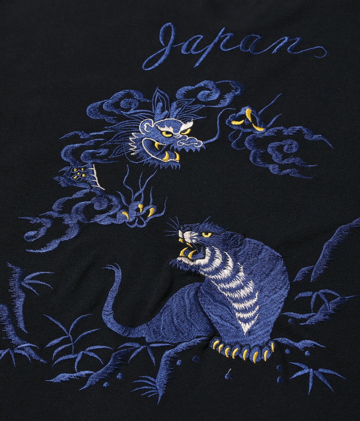 Lot No. TT79747 / SUKA POLO SHIRT EMBROIDERED ��TIGER & DRAGON��