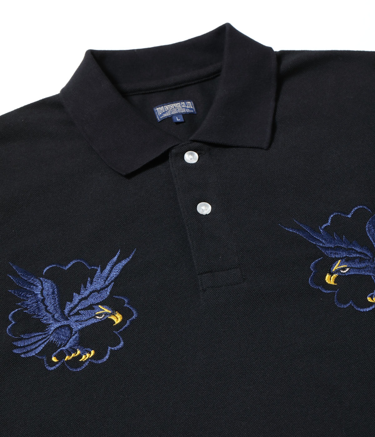 Lot No. TT79747 / SUKA POLO SHIRT EMBROIDERED ��TIGER & DRAGON��