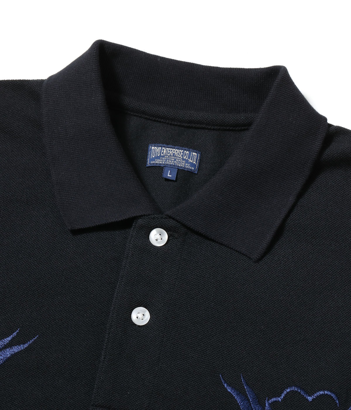 Lot No. TT79747 / SUKA POLO SHIRT EMBROIDERED ��TIGER & DRAGON��