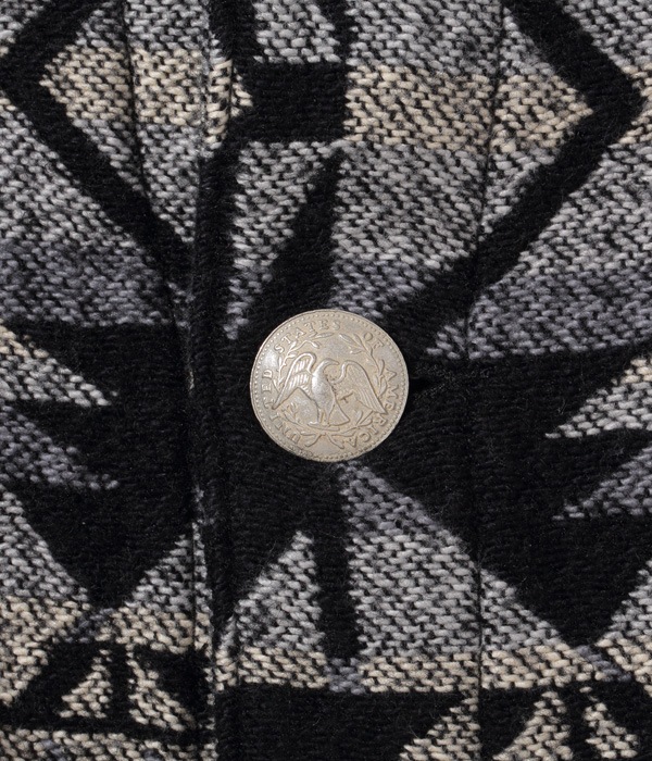 Lot No. SC14991 / NATIVE AMERICAN COTTON �� WOOL BLANKET JACKET