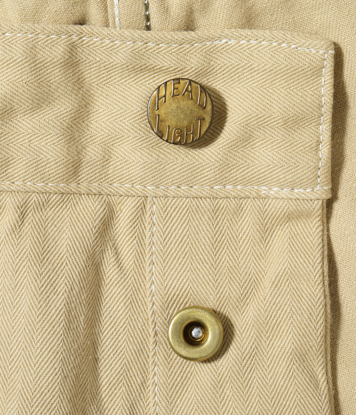 Lot No. HD42656 / HEADLIGHT 10oz. RANDOM HBT WORK DUNGAREES