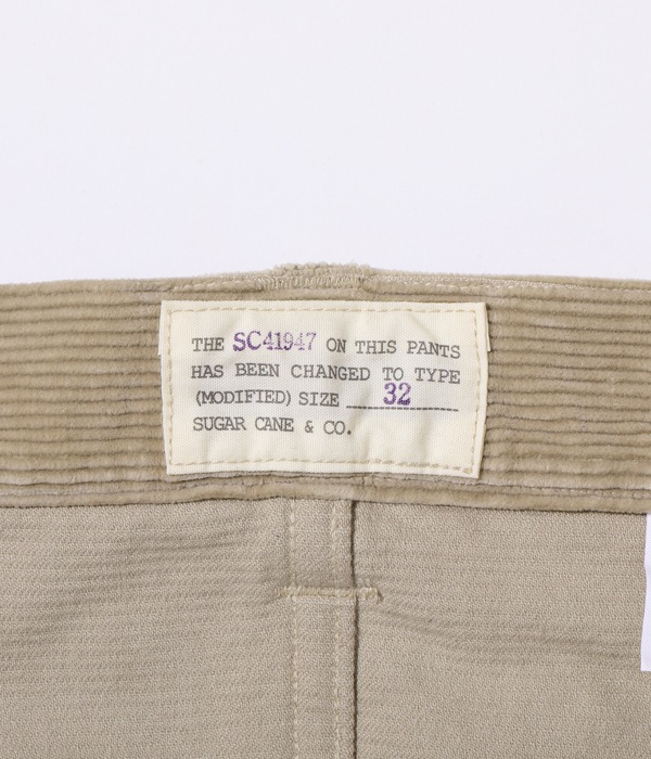 Lot No. SC42349 / 9W CORDUROY 5POCKET PANTS 1947 MODEL