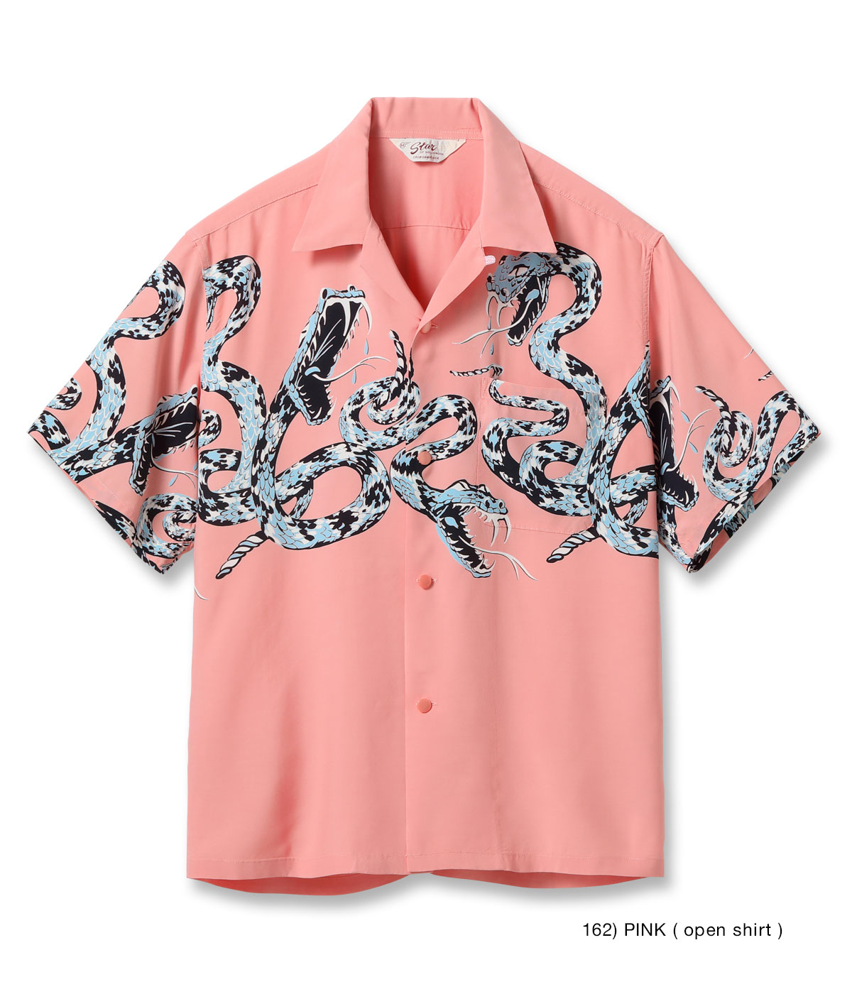 Lot No. SH39486 / HIGH DENSITY RAYON OPEN SHIRT RATTLE SNAKE