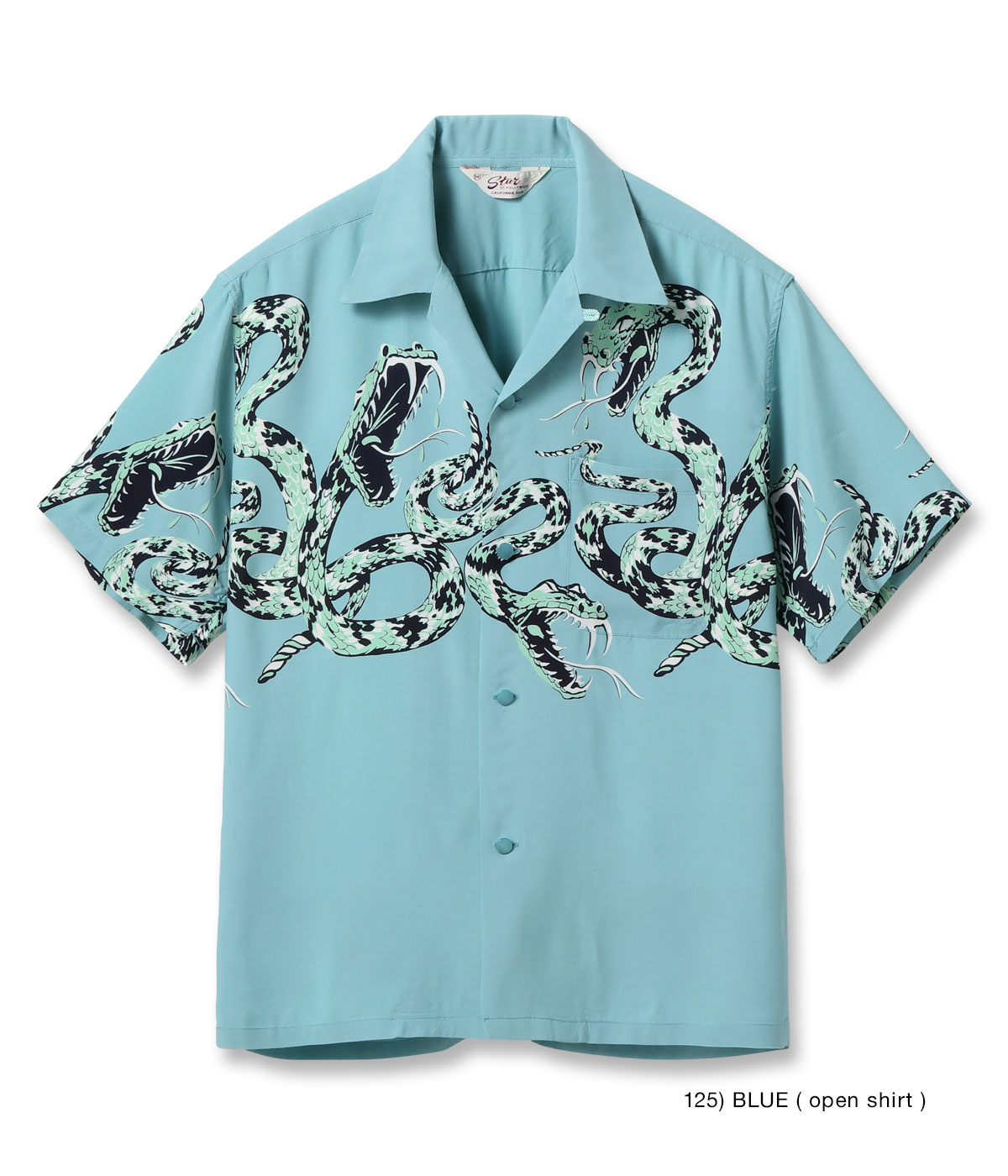 Lot No. SH39486 / HIGH DENSITY RAYON OPEN SHIRT RATTLE SNAKE