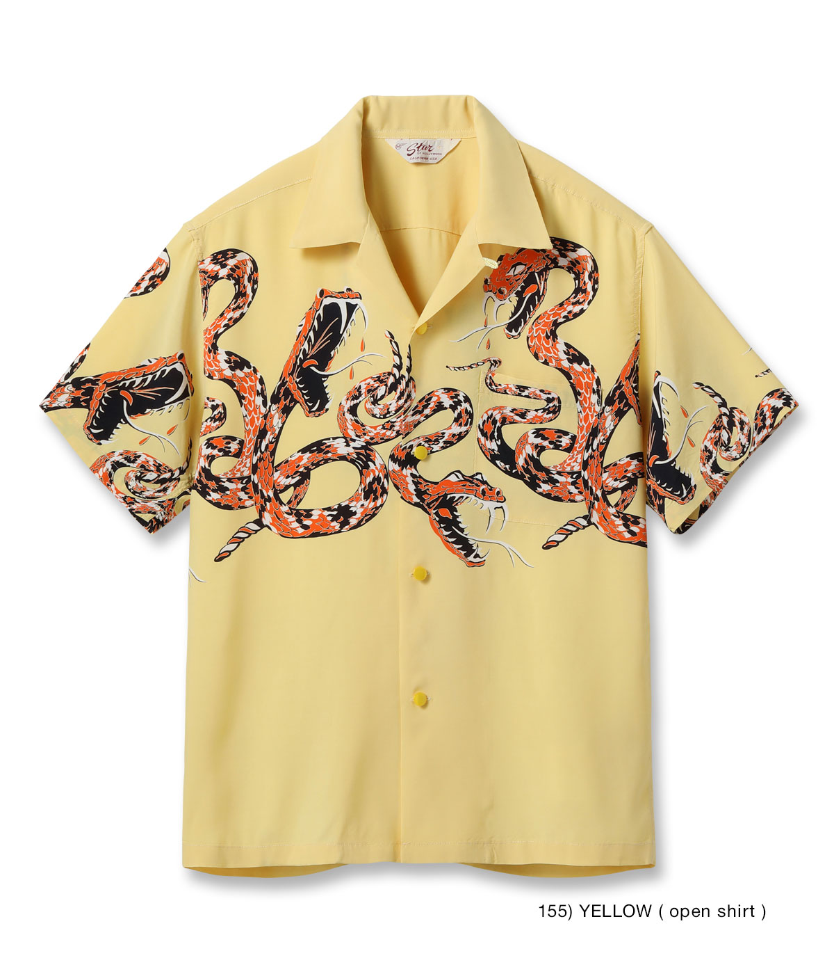 Lot No. SH39486 / HIGH DENSITY RAYON OPEN SHIRT RATTLE SNAKE