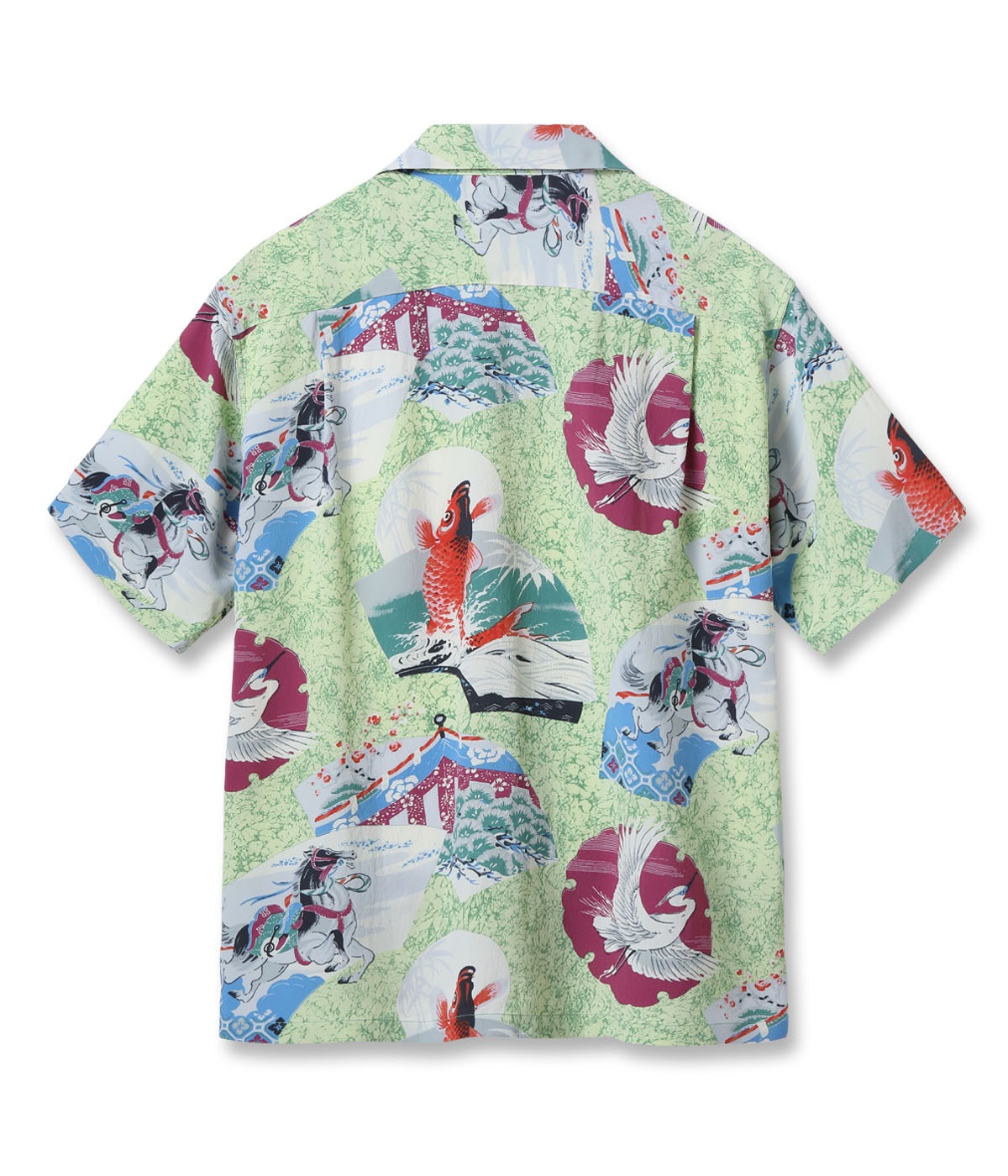 Lot No. SS39614 / RAYON HAWAIIAN SHIRT ��JAPANESE QUAINT DESIGN��