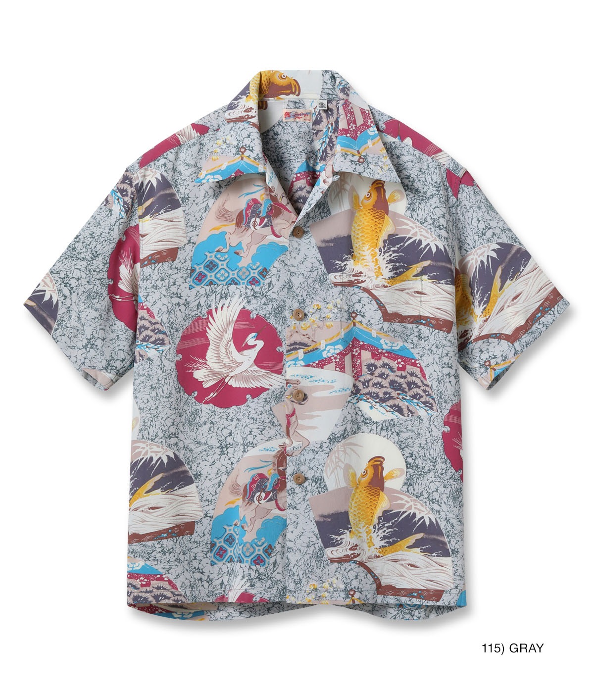Lot No. SS39614 / RAYON HAWAIIAN SHIRT ��JAPANESE QUAINT DESIGN��