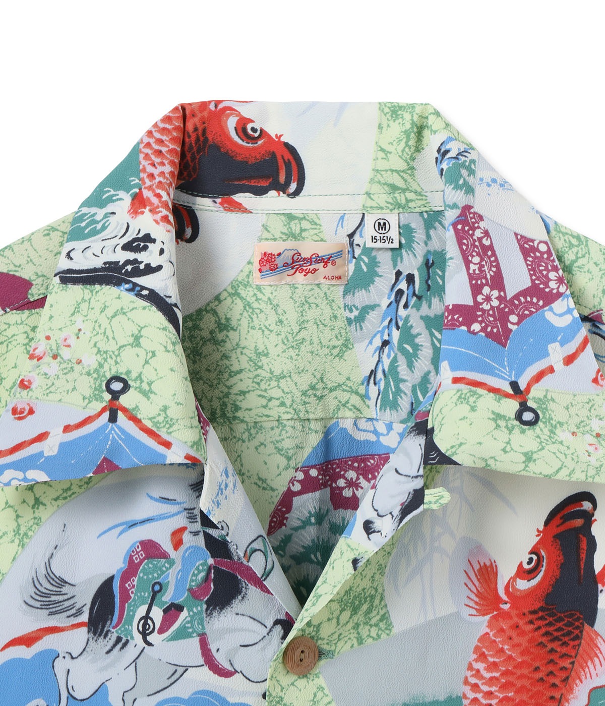 Lot No. SS39614 / RAYON HAWAIIAN SHIRT ��JAPANESE QUAINT DESIGN��