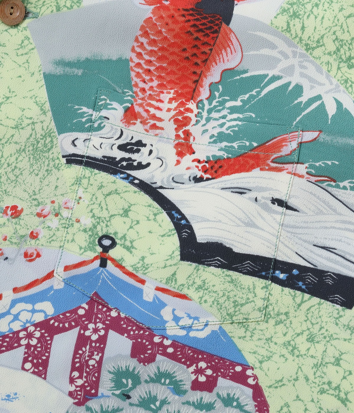 Lot No. SS39614 / RAYON HAWAIIAN SHIRT ��JAPANESE QUAINT DESIGN��